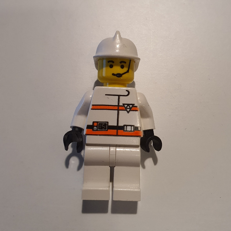 Lego Res-Q - White Torso, White Legs, White Helmet