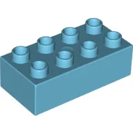 Duplo Brick 2 x 4 / Medium Azure