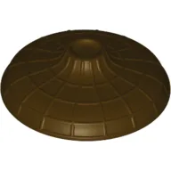 Hat Conical Asian with Raised Center / Dark Brown