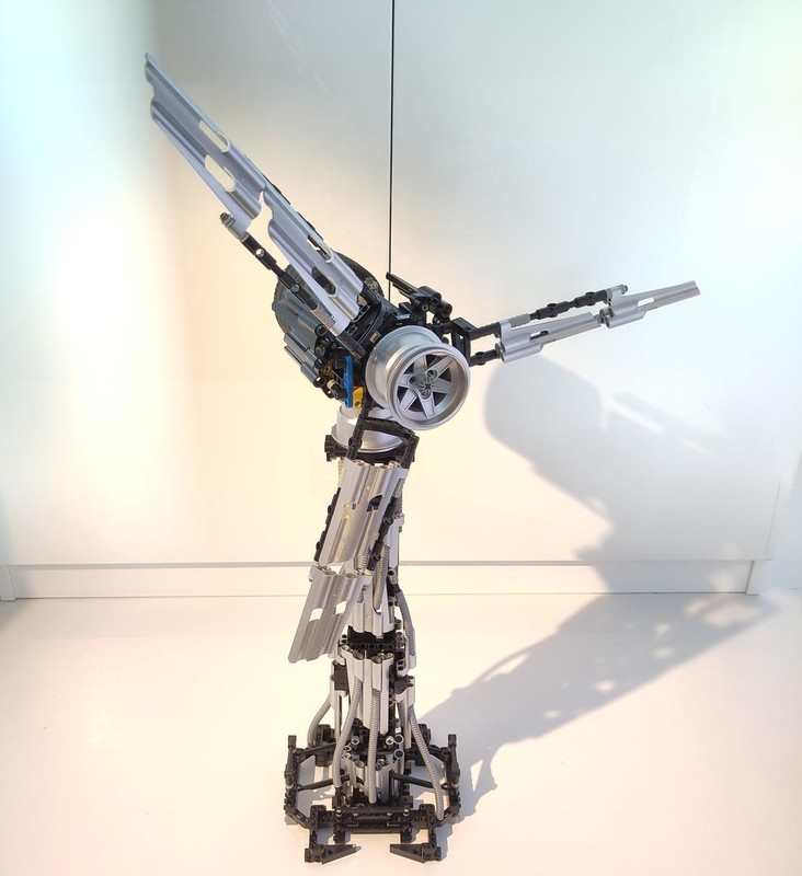 Lego MOC - Wind turbine - 8458-1 Technic Silver Champion Modification