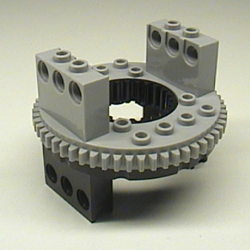Lego Technic Turntable Large Type 1, 56 Tooth with Light Bluish Gray Top [Complete Assembly]