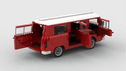 Barkas B1000 Bus / Van Red