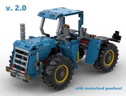 Articulated Tractor 2.0 with Motorized Gearbox (42070 Mod)
