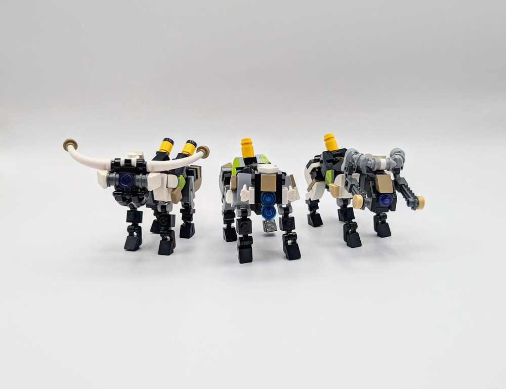 Lego Strider, Broadhead, and Charger: Horizon Zero Dawn