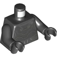 Torso, Droid with Plates and Wires Print, Black Arms and Hands / Black