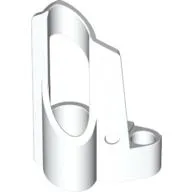 Technic Panel Fairing # 5 Small Short, Large Hole, Side A / White