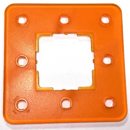 Clikits Frame, Square 3 x 3 with 8 Holes / Trans-Orange