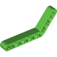 Technic Beam 1 x 9 Bent (6 - 4) Thick / Bright Green