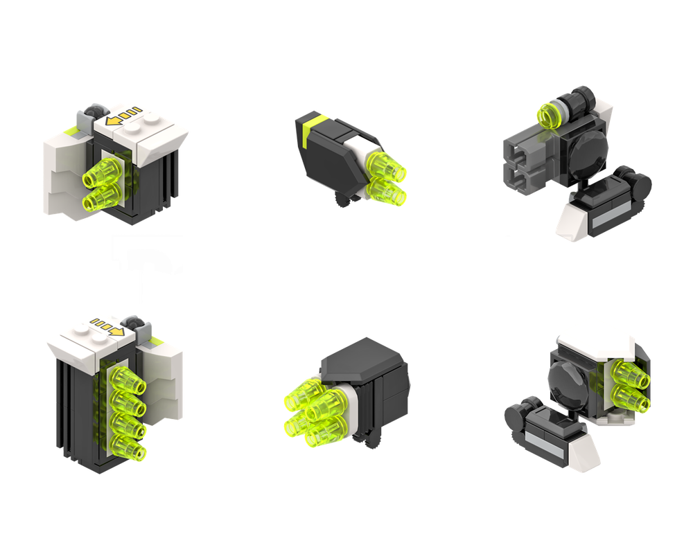 Lego Blacktron II Mech Add-On Pack 03