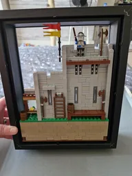 Castle wall in frame