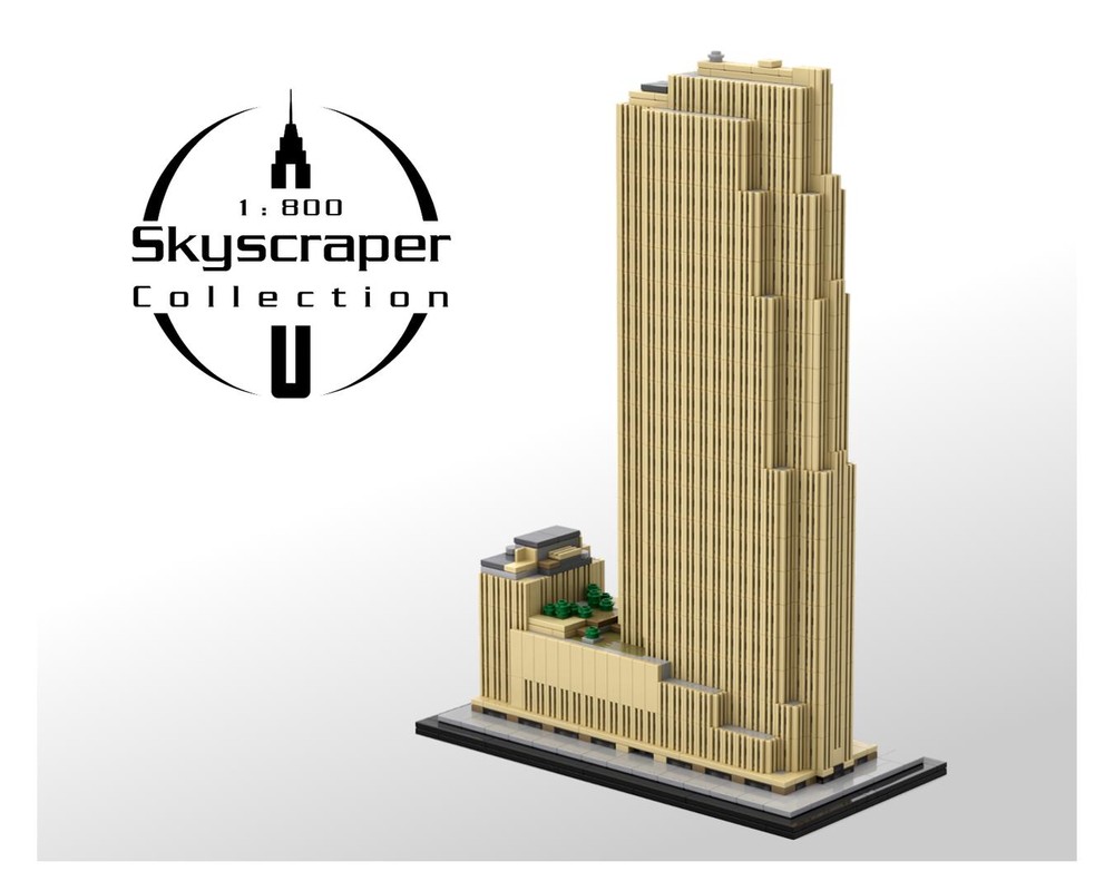 Lego 30 Rockefeller Plaza 1:800 Scale (GE/RCA/Comcast Building)