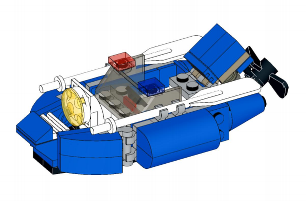 Lego Dinghy w Motor