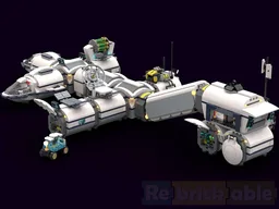 Lunar Research Base Control Room & Drill Drone Storage Module