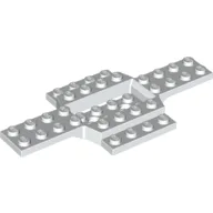 Vehicle Base 6 x 12 x 3/4 with 4 x 2 Recessed Center with Smooth Underside / White