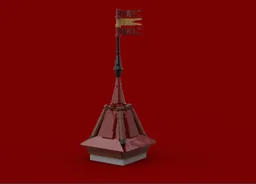 Medieval small tower roof