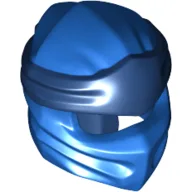 Wrap with Long Back Knot, Dark Blue Band Pattern / Blue