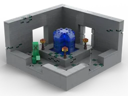 Minecraft Stronghold Fountain Room