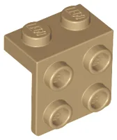 Bracket 1 x 2 - 2 x 2 / Dark Tan