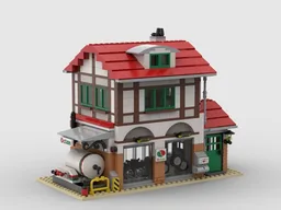 Werkstatt Nebengebäude Tankstelle - Outbuilding workshop gas station
