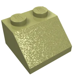 Brick Sloped 45° 2 x 2 / Olive Green