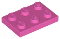 Plate 2 x 3 / Dark Pink