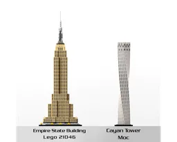Cayan Tower (Infinity Tower) Dubai 1:800 Scale