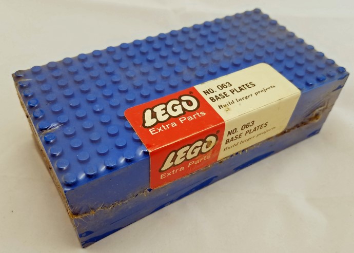 Lego Five Large Base Plates - Blue