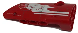 Technic, Panel Fairing # 4 Small Smooth Long, Side B with White Eagle Head Pattern (Sticker) - Set 9394