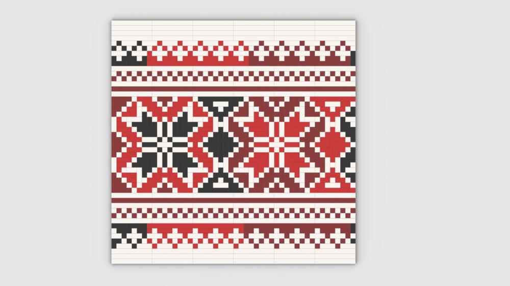 Lego Traditional ukrainian pattern