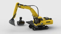 Classic Yellow Construction Excavator 60420