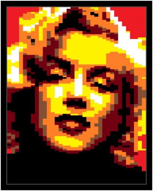 Lego MARILYN MONROE (US ACTRESS/MODEL) CELEBRITY PORTRAIT