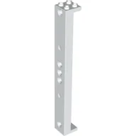 Support 2 x 2 x 13 with 5 Pin Holes / White