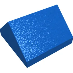 Brick Sloped 45° 2 x 2 Double / Blue
