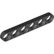Technic Beam 1 x 6 Thin / Black