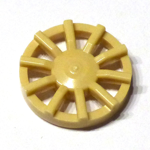 Lego Wheel Cover 10 Spoke - for Wheel 18976 / Tan