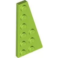 Wedge Plate 6 x 3 Right / Lime