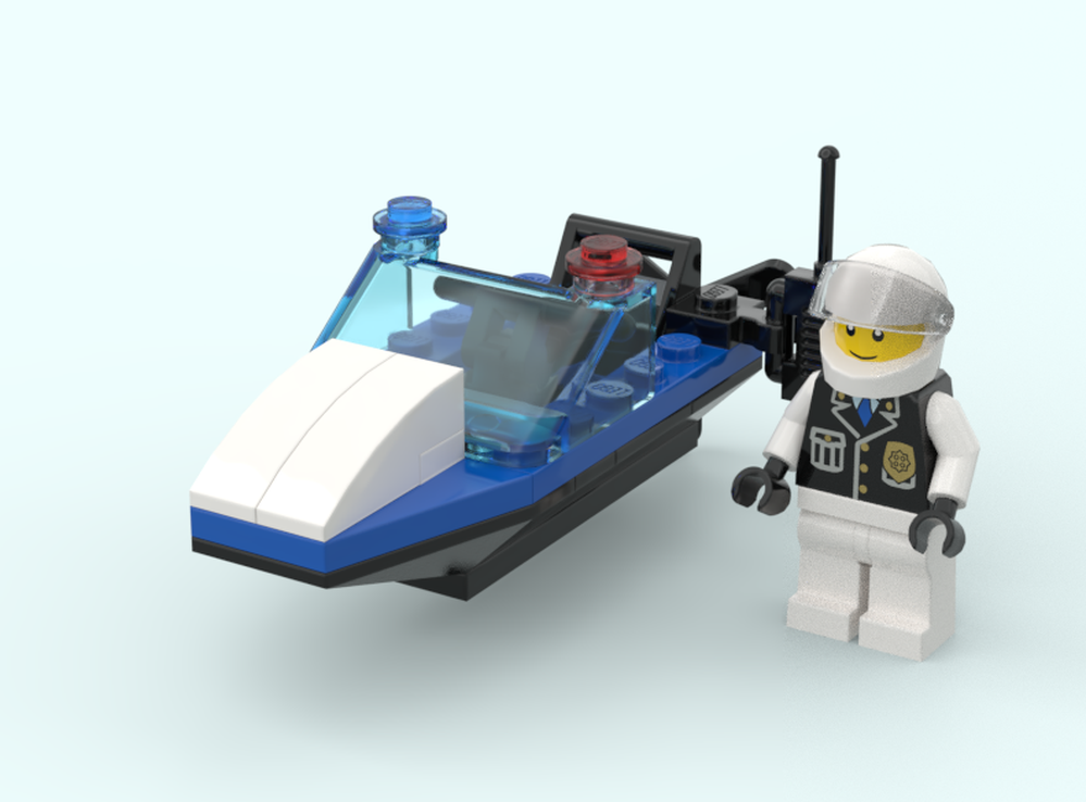 Lego Police Boat