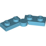 Lego Hinge Plate 1 x 4 Swivel Top / Base - Solid Clip [Complete Assembly] / Medium Azure
