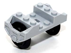Lego Train Wheel RC, Holder with 2 Black Train Wheel RC Train and Chrome Silver Train Wheel RC Train, Metal Axle (2878 / 57878 / x1687)