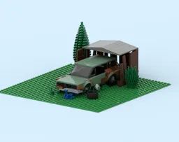 1970 Ford LTD Country Squire Barn Find (wonderbrickz) With Shed Mod