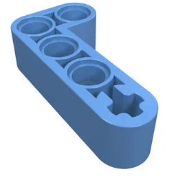 Technic Beam 2 x 4 L-Shape Thick / Medium Blue