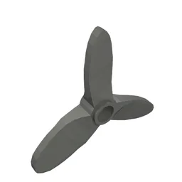 Propeller 3 Blade 5.5 Diameter with Hole for Technic Pin / Dark Bluish Gray
