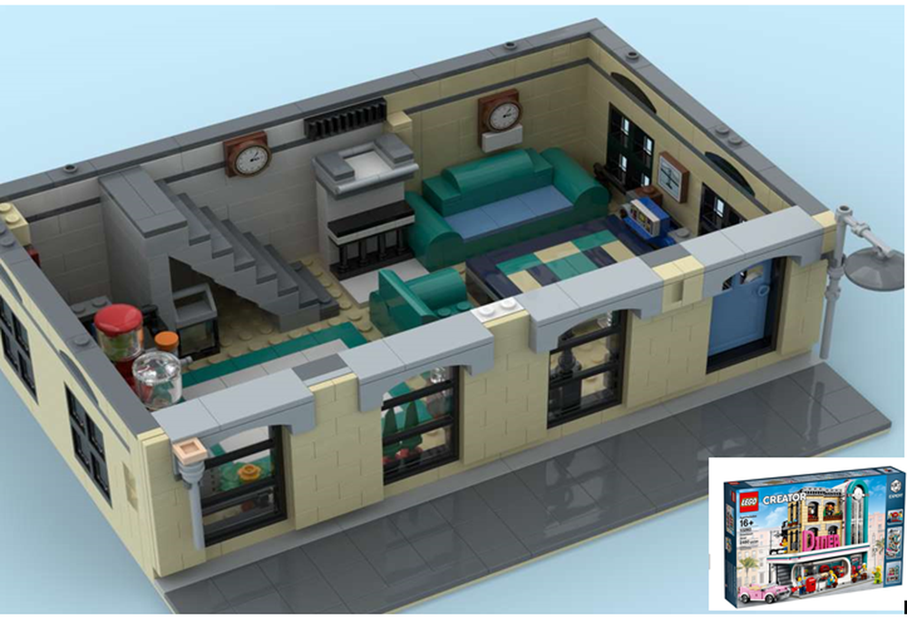 Lego Apartment House (from 1 set 10260)