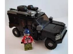 Multipurpose black SUV