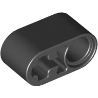 Technic Beam 1 x 2 Thick with Pin Hole and Axle Hole / Black