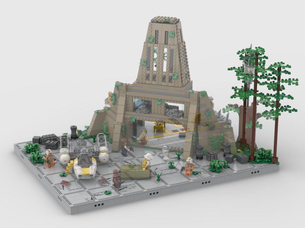 Lego Yavin 4 Rebel Base - Display for set 75365