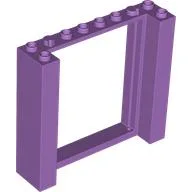 Door Frame Double 2 x 8 x 6 / Medium Lavender