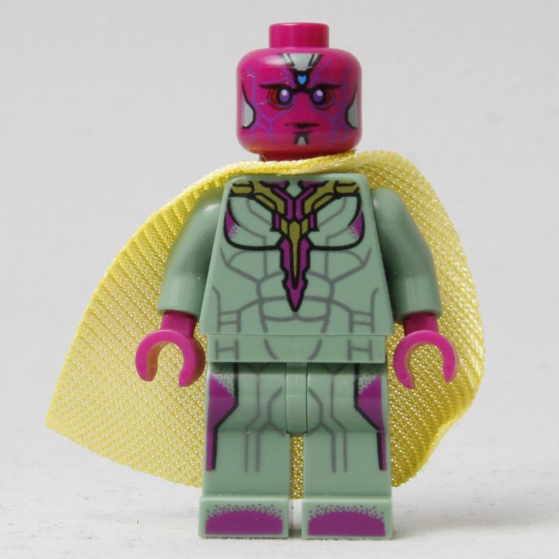 Lego Vision with Infinity Stone on Forehead