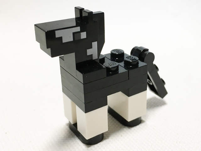 Lego Minecraft Horse Baby / Foal, Black - Brick Built