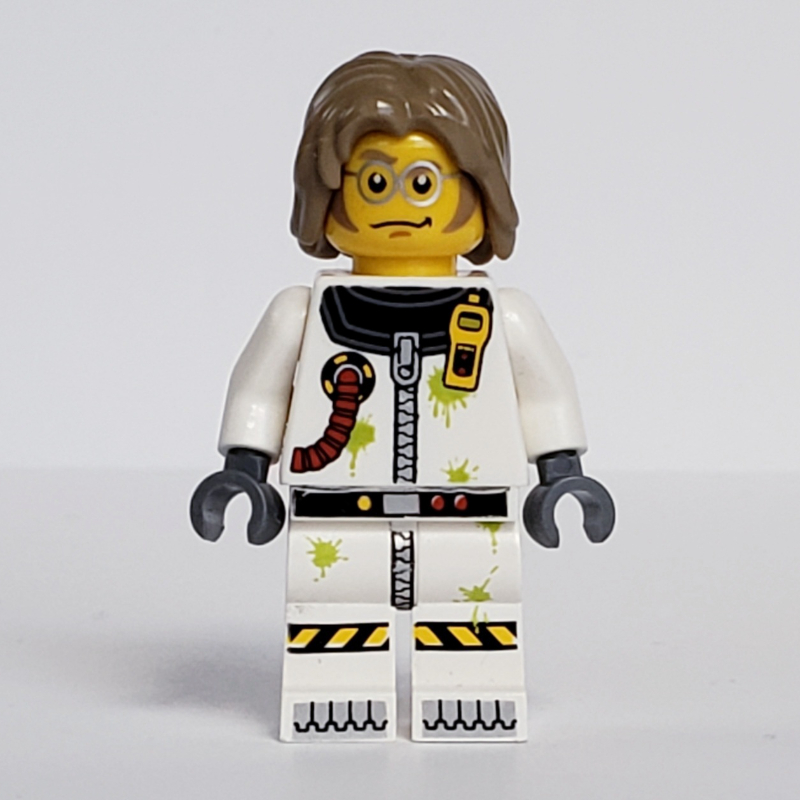 Lego Scientist in Hazmat Suit with Hair
